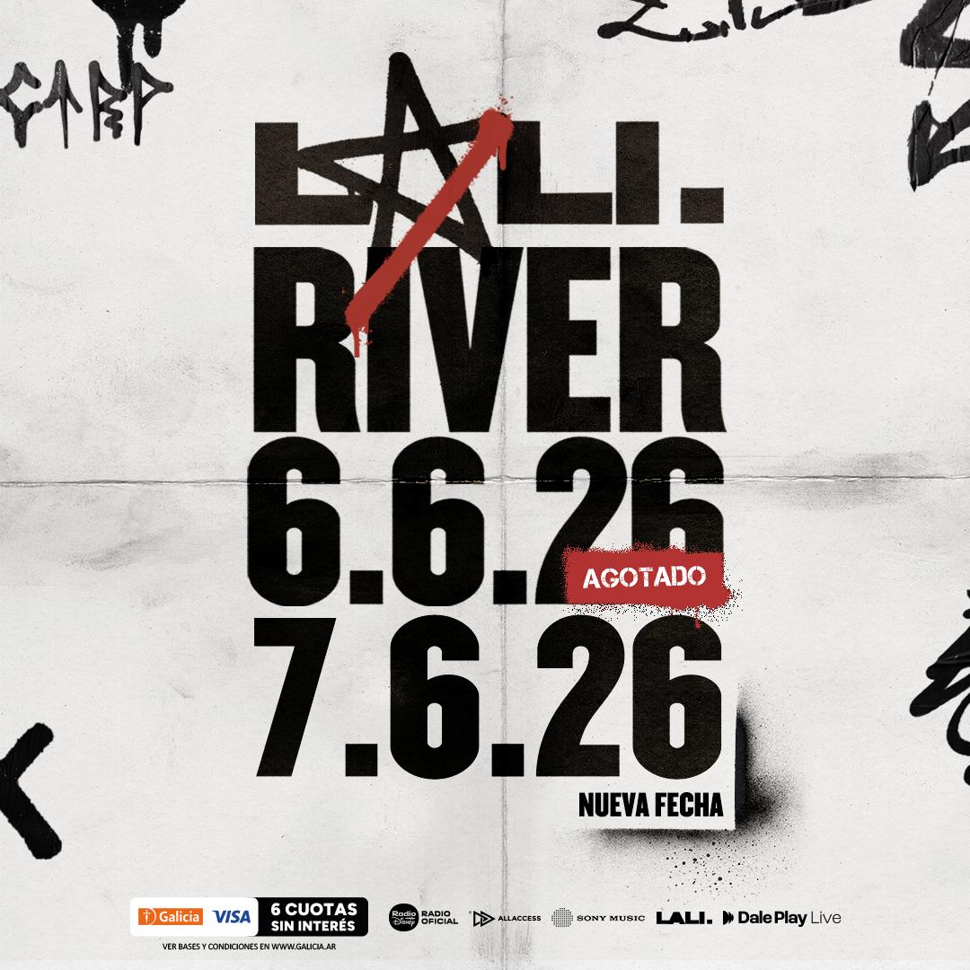 Lali agota su primer River en dos horas y anuncia una nueva fecha