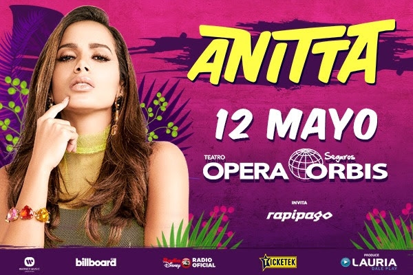 ANITTA anunció su show en Argentina! 12 de Mayo Teatro Ópera!