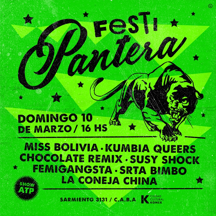 Miss Bolivia presenta el Festi Pantera! 10 de Marzo en el Konex!