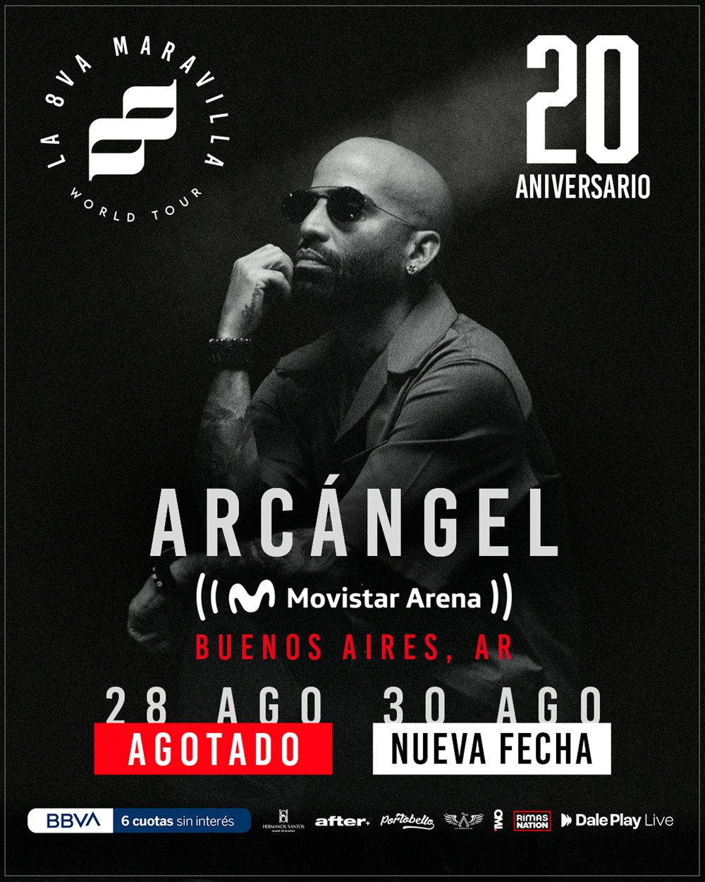 Arcángel agotó su show en Argentina y confirmó una nueva fecha en el Movistar Arena