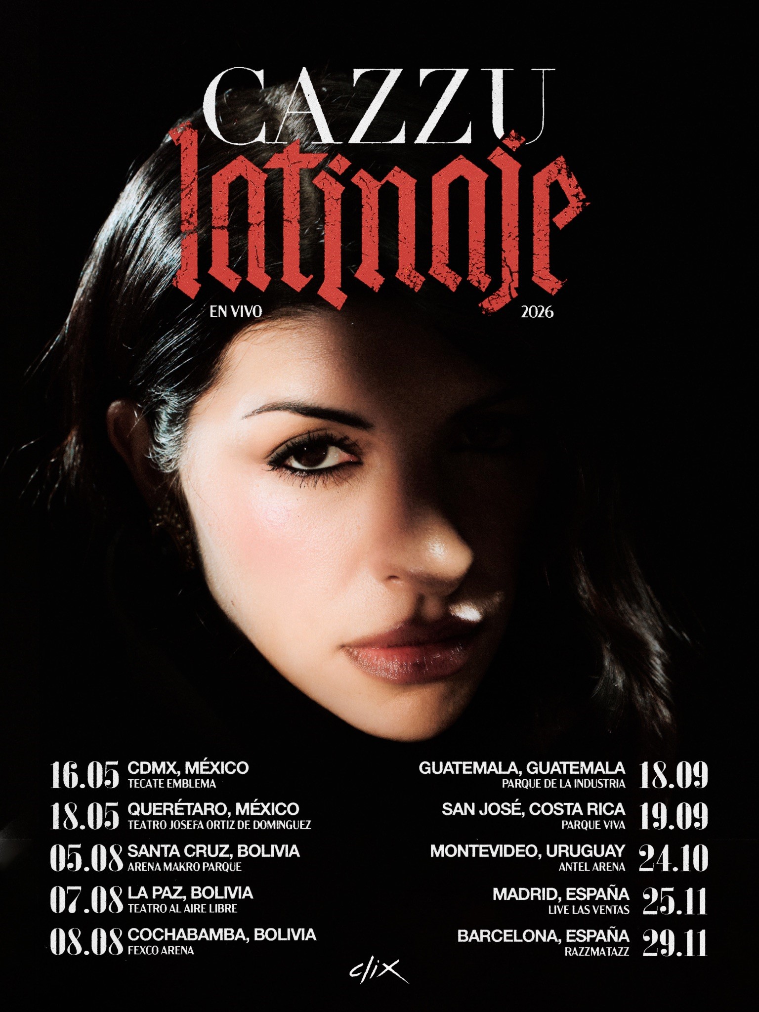 Cazzu continua su exitosa carrera sumando nuevas ciudades a su Tour Latinaje en Latinoamérica y España