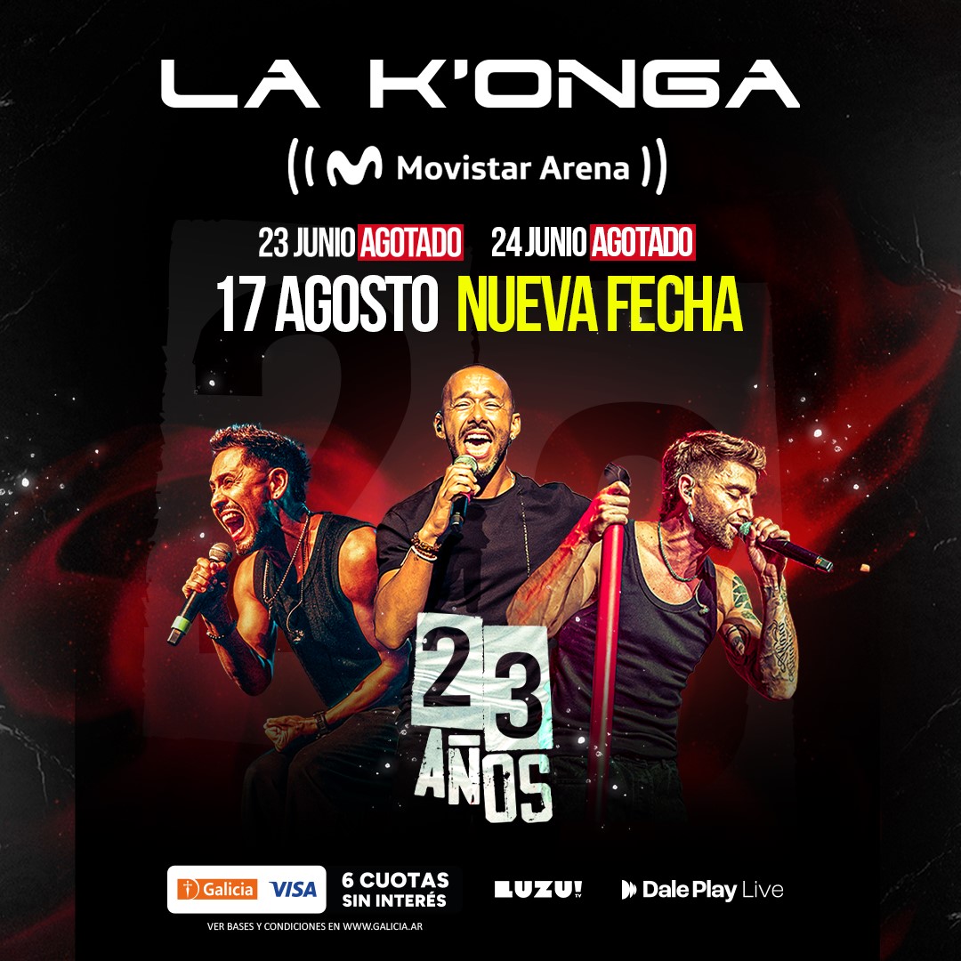 La Konga suma una tercera noche en el Movistar Arena