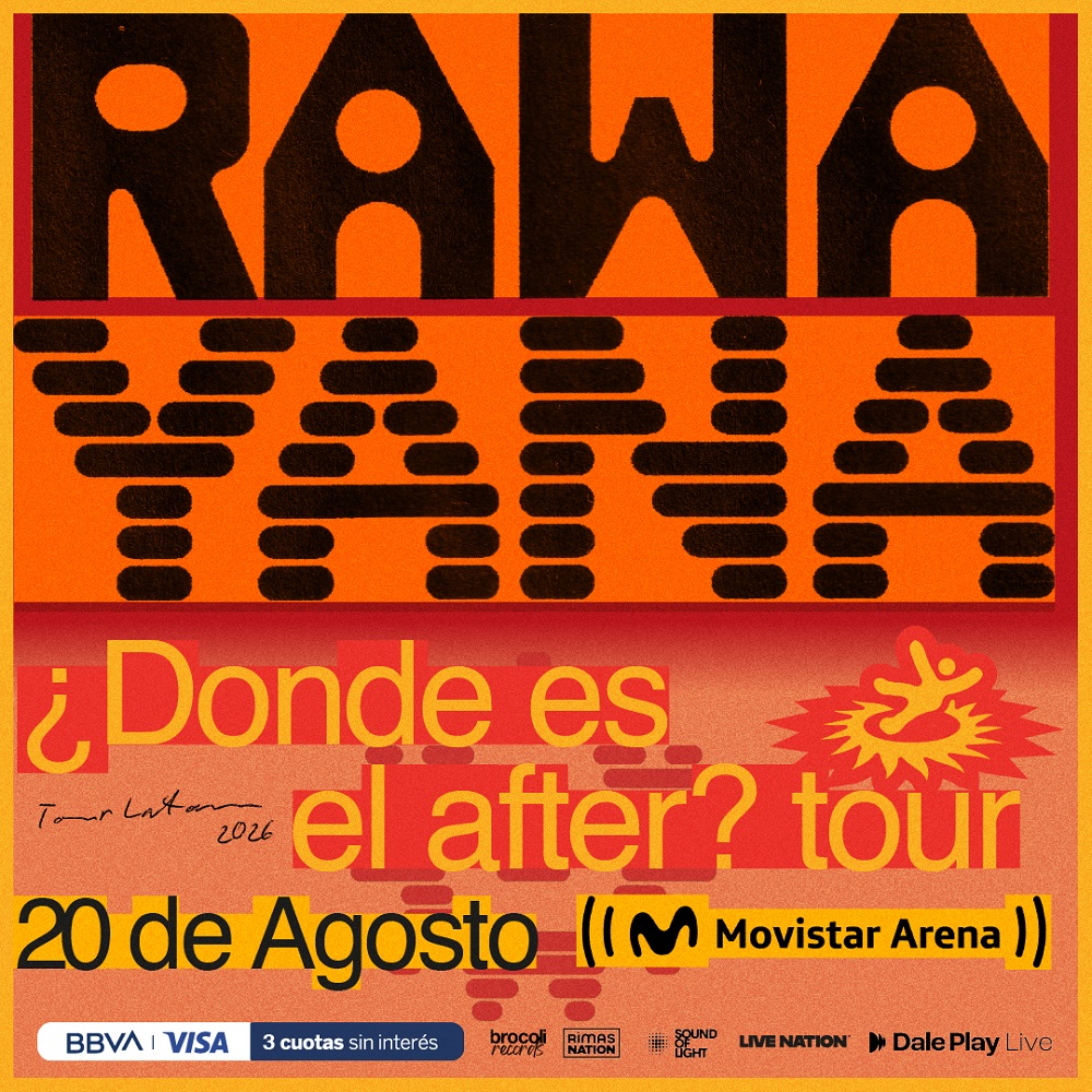 Rawayana anuncia "¿Dónde es el after? World Tour". La gira llega a Argentina.
