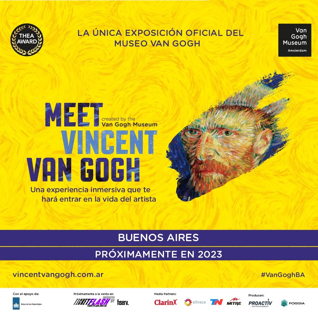 Meet Vincent Van Gogh: La única experiencia oficial del Museo Van Gogh pospone su apertura a 2023.