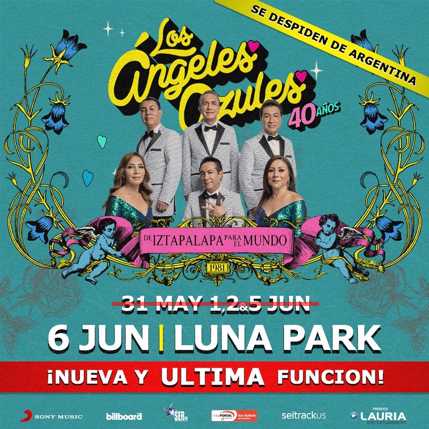LOS ÁNGELES AZULES suman un quinto y último Estadio Luna Park! Entradas ya a la venta!